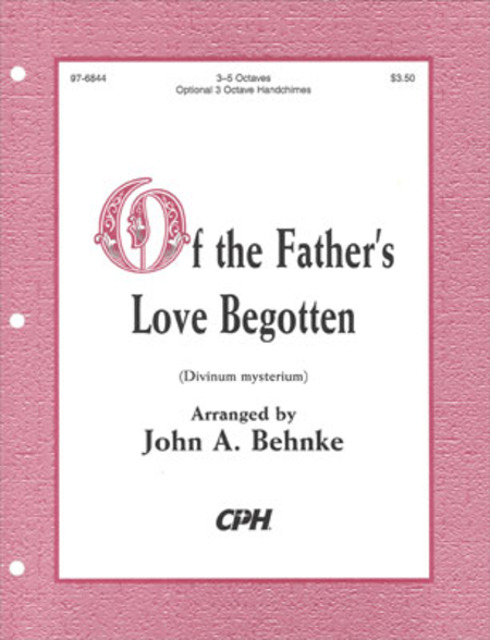 Cover of Of The Father's Love Begotten