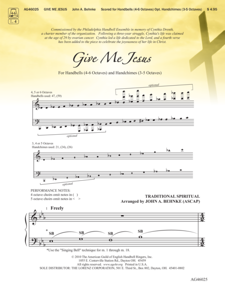 Page 1 of Give Me Jesus