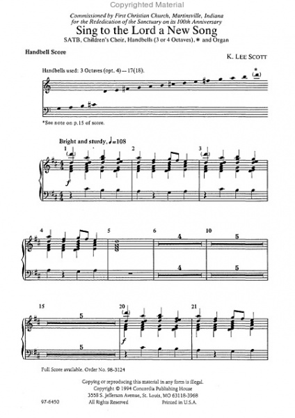 Page 1 of Sing To The Lord A New Song