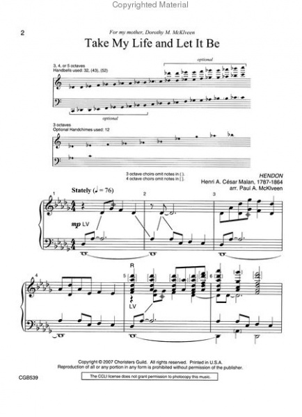 Page 1 of Take My Life and Let It Be