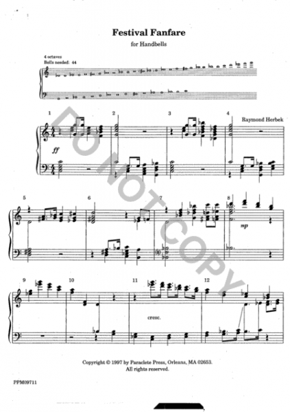 Page 4 of Three Bell Fanfares