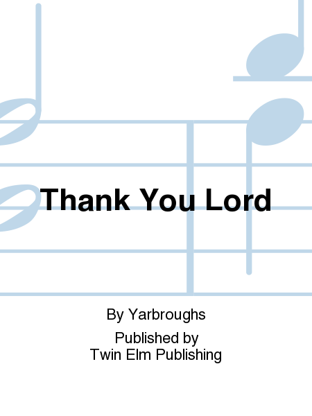 Cover of Thank You Lord