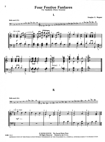 Page 1 of Four Festive Fanfares