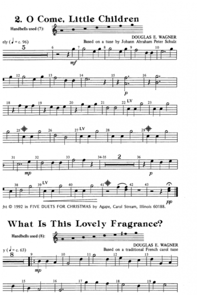 Page 2 of Five Duets for Christmas